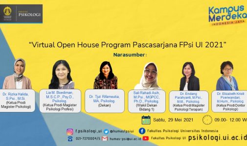 Virtual Open House Pascasarjana Fakultas Psikologi Universitas Indonesia